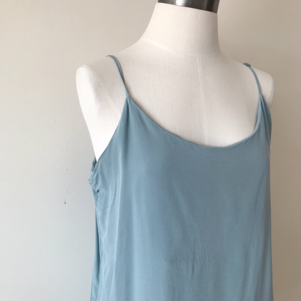 Everlane silk camisole silk shirt silk blouse silk top mint green - Picture 3 of 7